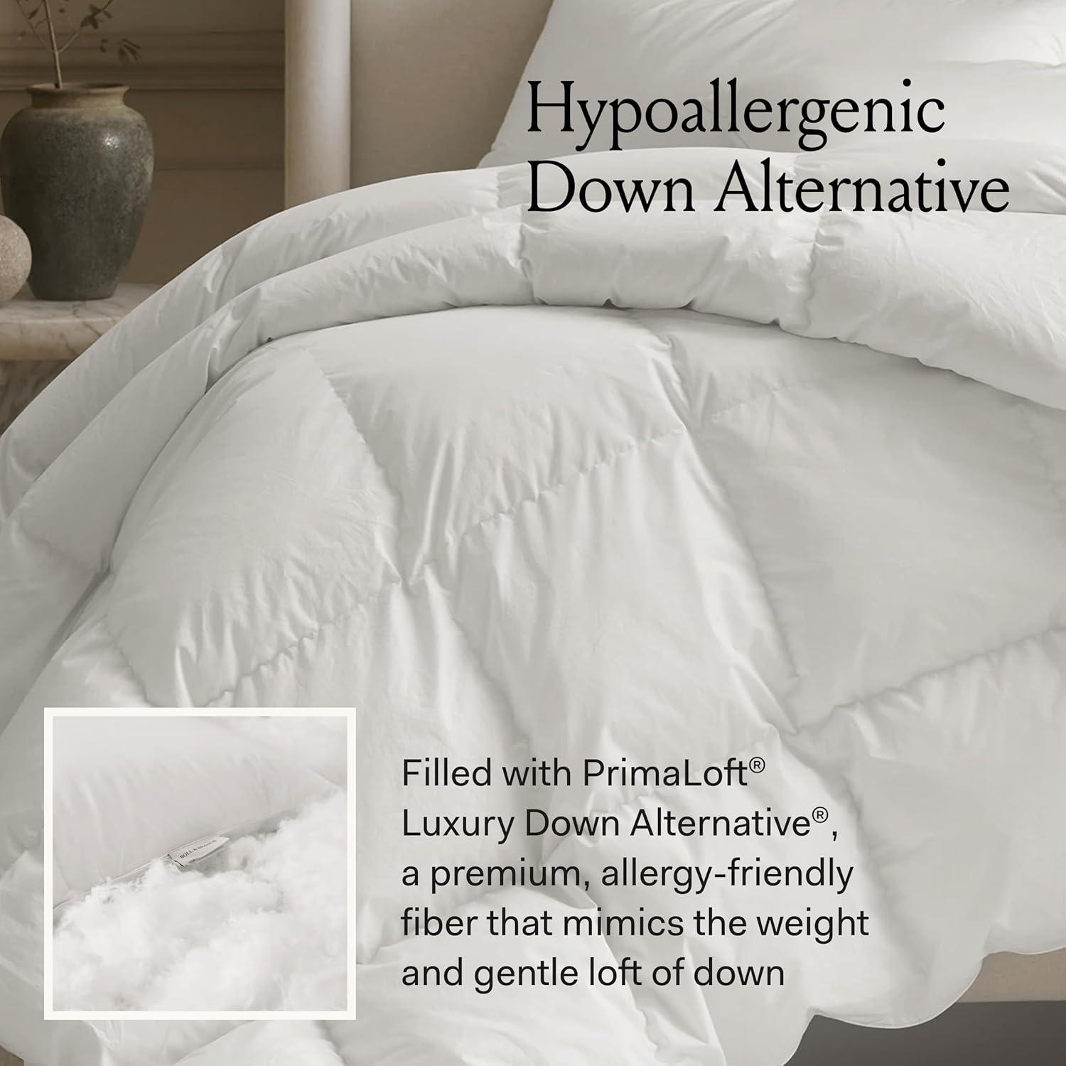 imageBOLL ampamp BRANCH Down Alternative Duvet Insert KingCal King Midweight Luxury Shell Hypoallergenic Primaloft Luxury Down Alternative FillMidweight