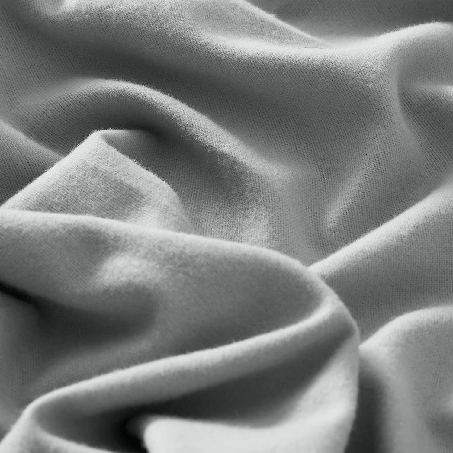 imageBOLL ampamp BRANCH Flannel Fine Line Stripe Pillowcase Set King CreamOak Luxury 100 Organic Cotton 2 Pillowcases Included Velvety Soft Warm ampamp Breathable for Every SeasonShore