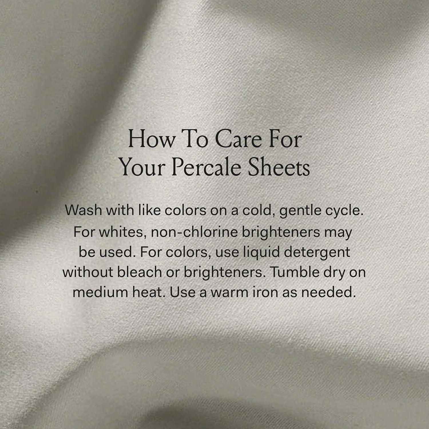 imageBOLL ampamp BRANCH Percale Hemmed Sheet Set Cooling Breathable Bed Sheets for Hot Sleepers King Shore Luxury 100 Organic Cotton 1 Flat 1 Fitted 2 PillowcasesPewter