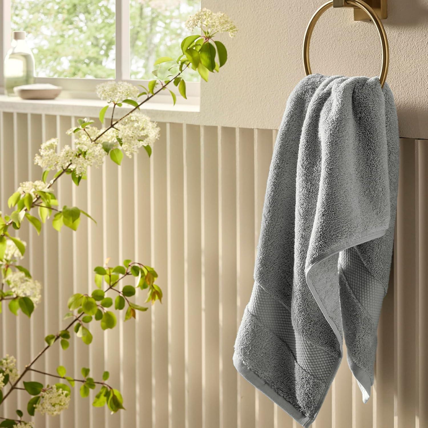 imageBOLL ampamp BRANCH Plush Bath Towel Set Holly 6 Piece Includes 2 Bath Towels 2 Hand Towels ampamp 2 Washcloths 100 Organic Cotton Ultra Soft ampamp Luxurious Quick AbsorbingShore