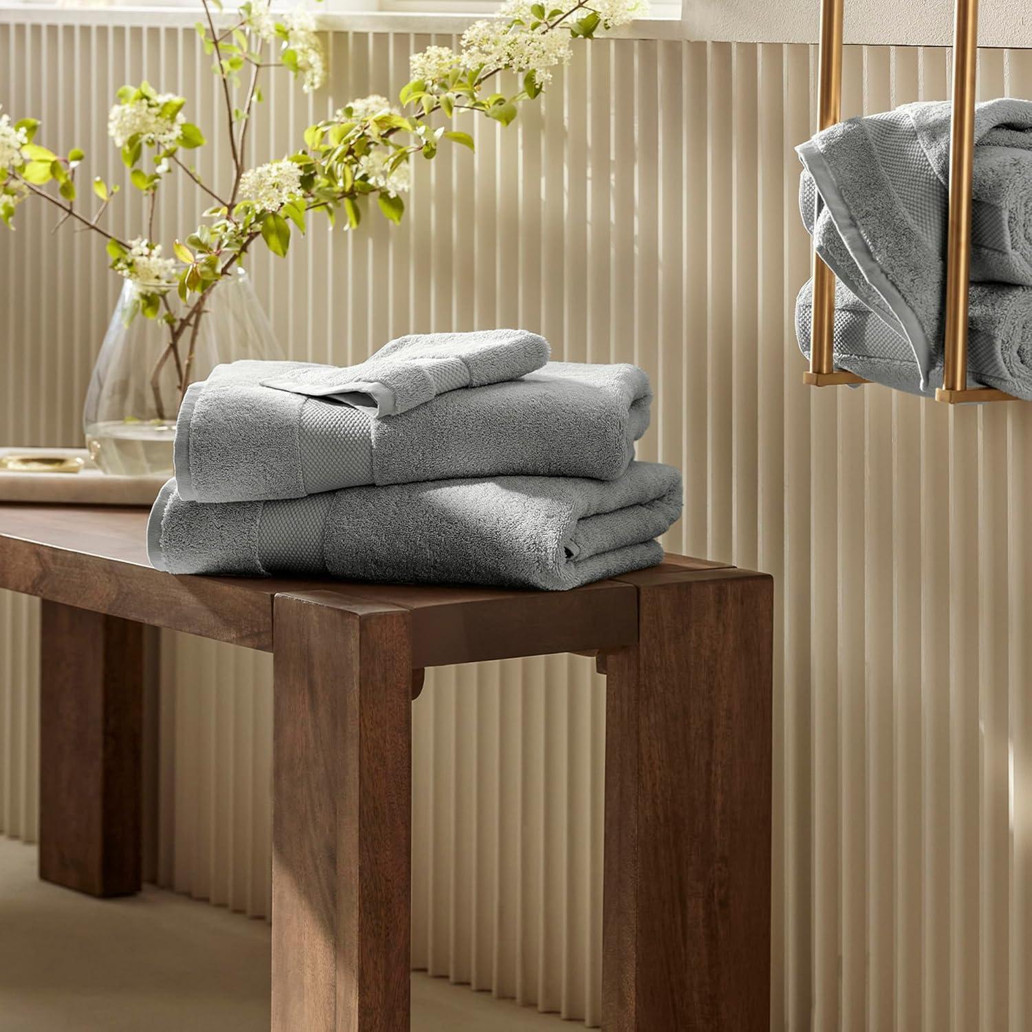 imageBOLL ampamp BRANCH Plush Bath Towel Set Holly 6 Piece Includes 2 Bath Towels 2 Hand Towels ampamp 2 Washcloths 100 Organic Cotton Ultra Soft ampamp Luxurious Quick AbsorbingShore