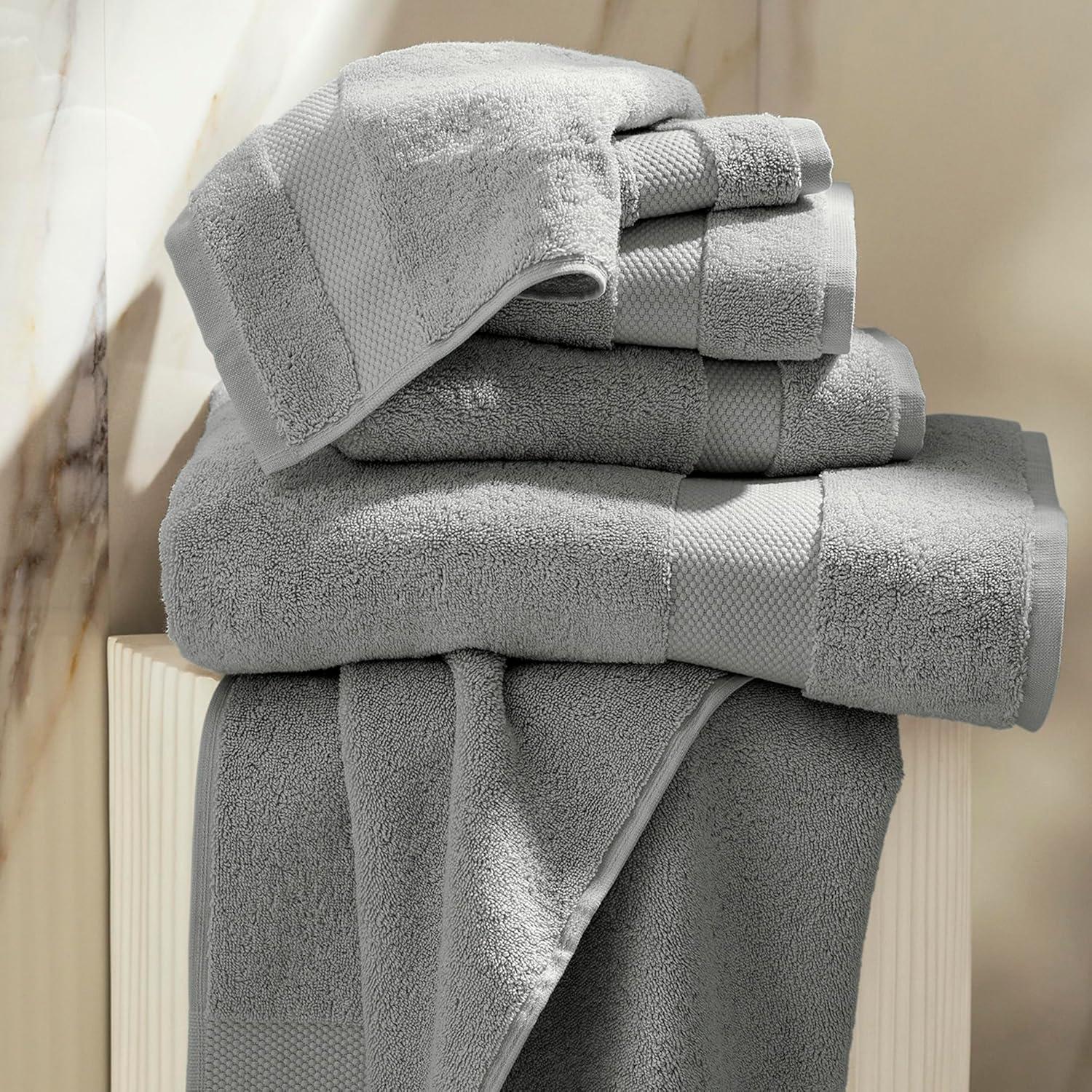 imageBOLL ampamp BRANCH Plush Bath Towel Set Holly 6 Piece Includes 2 Bath Towels 2 Hand Towels ampamp 2 Washcloths 100 Organic Cotton Ultra Soft ampamp Luxurious Quick AbsorbingShore