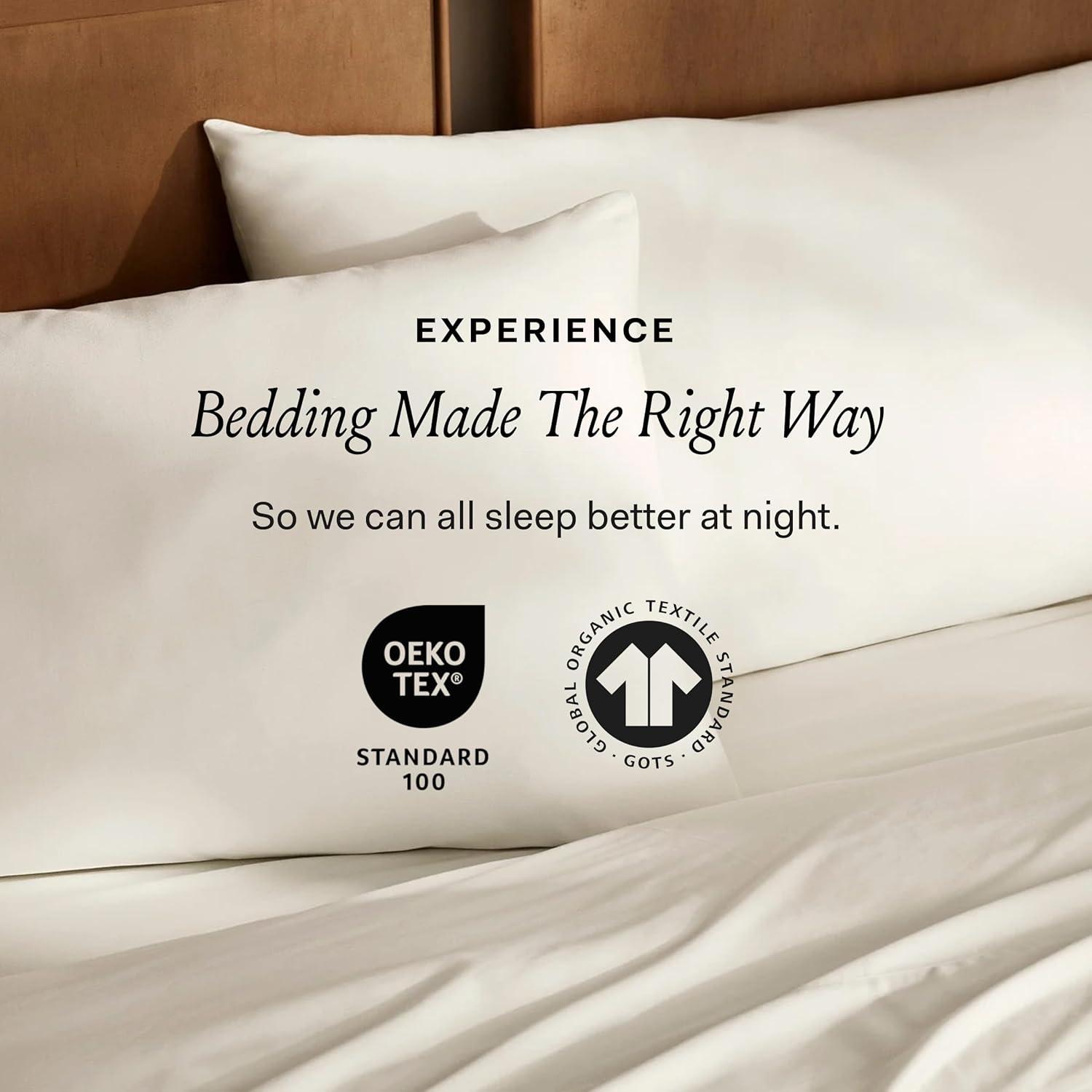 imageBOLL ampamp BRANCH Signature Hemmed Duvet Set TwinTwin XL Pewter Luxury 100 Organic Cotton 1 Duvet Cover 2 Shams Buttery Soft Hidden ClosuresSageleaf