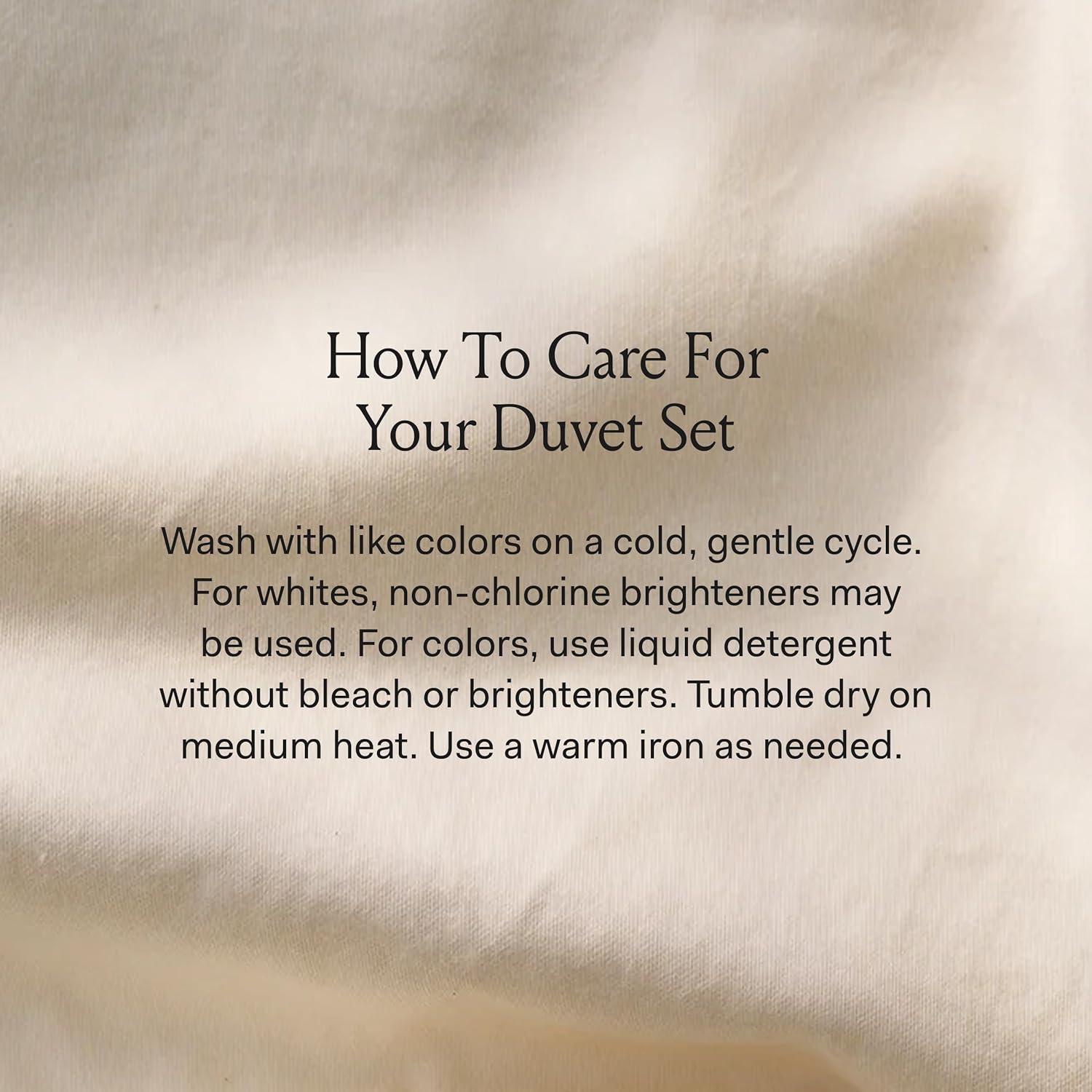 imageBOLL ampamp BRANCH Signature Hemmed Duvet Set TwinTwin XL Pewter Luxury 100 Organic Cotton 1 Duvet Cover 2 Shams Buttery Soft Hidden ClosuresSageleaf