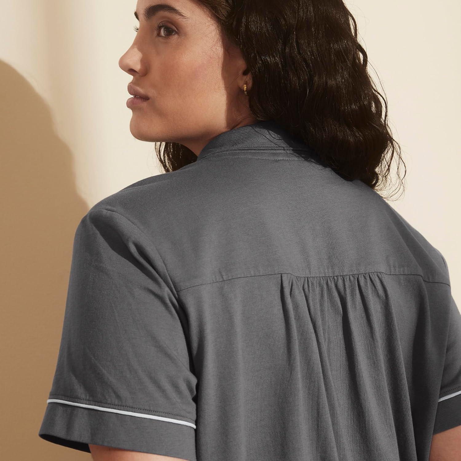 imageBOLL ampamp BRANCH Womens Soft Knit Short Sleeve ampamp Shorts Pajama SetNight