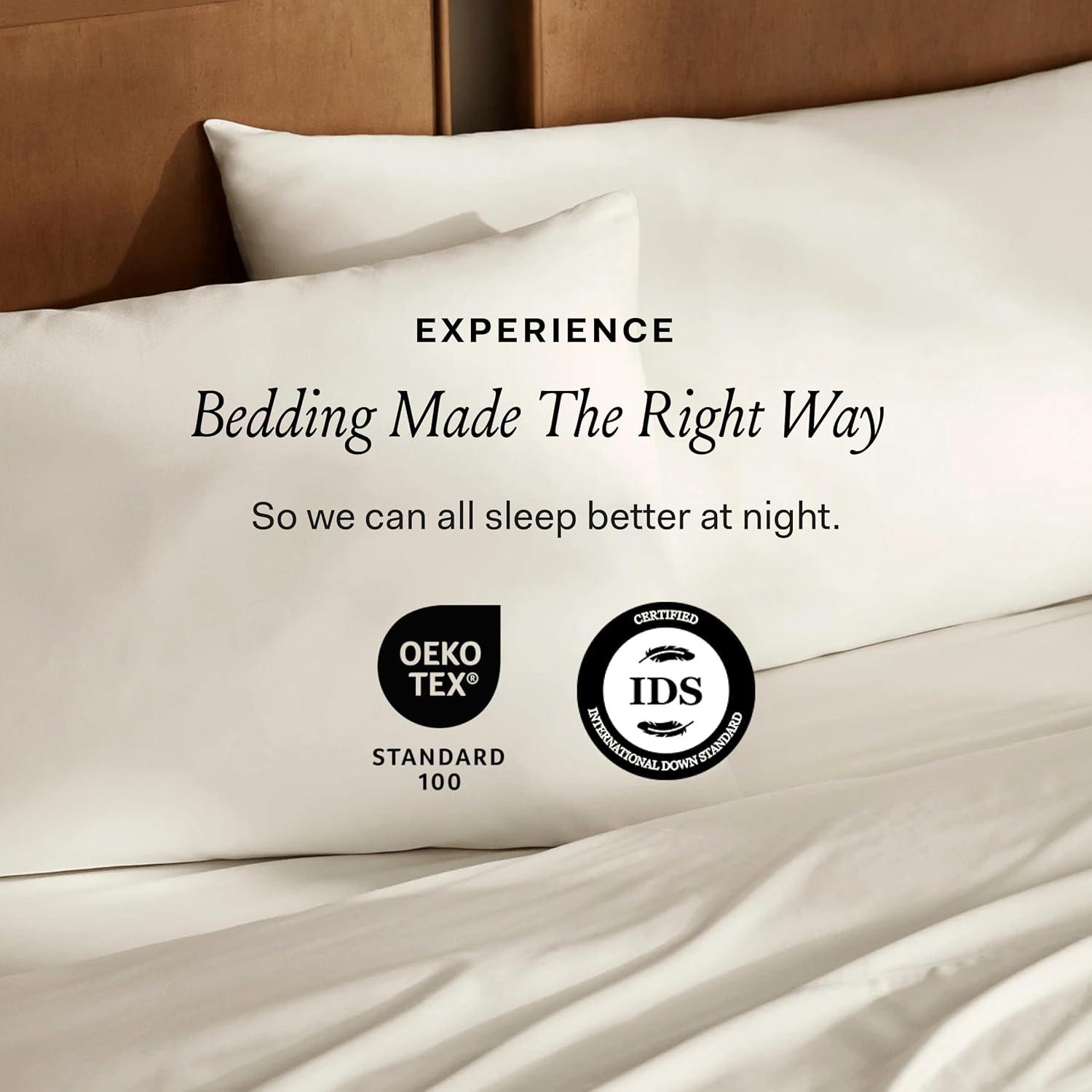 imageBoll ampamp Branch Down Duvet Insert KingCal King Midweight Luxury Shell CrueltyFree US Down Bedding Bafflebox Maintains LoftUltraweight