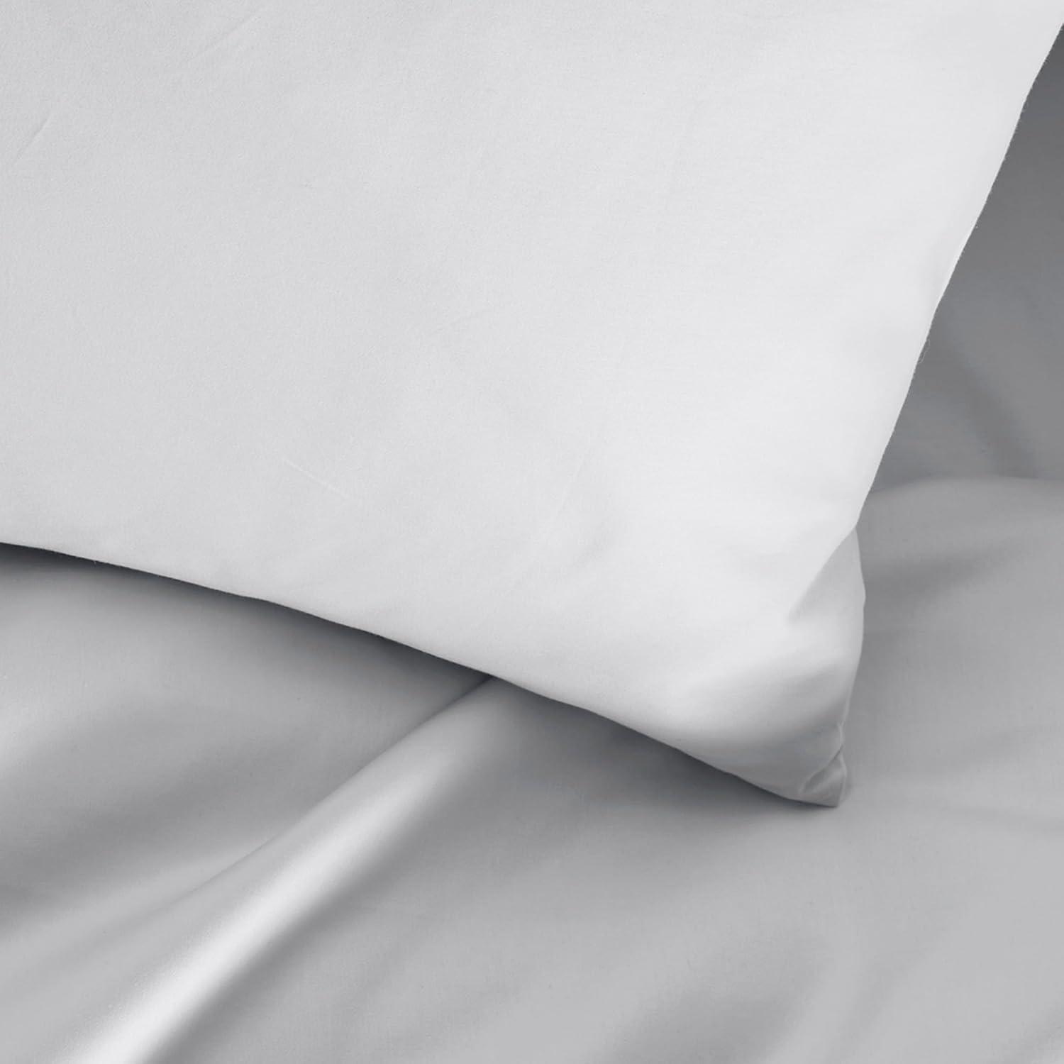 imageBoll ampamp Branch Signature Embroidered Pillowcase Set King WhiteStone Soft Luxury 100 Organic Cotton 2 Pillowcases HandFinished EmbroiderySky