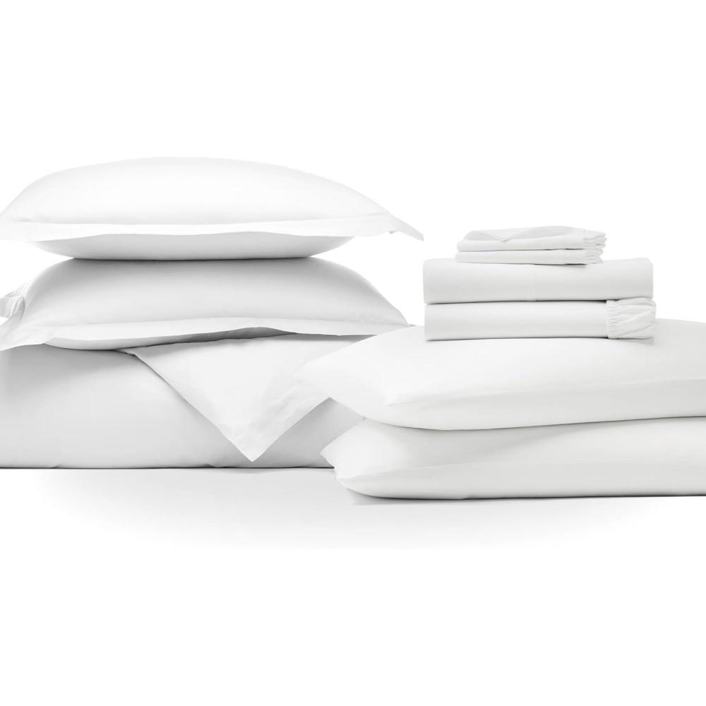 imageBOLL ampamp BRANCH Signature Starter Bundle  1 White King Sheet Set ampamp Duvet Set  1 White King Pillowcase Set  100 Organic Cotton