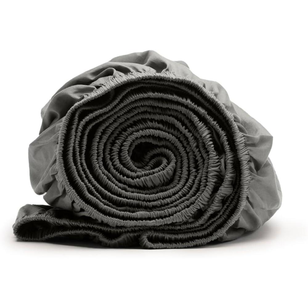 imageBoll ampamp Branch Signature Hemmed Fitted Sheet King White 100 Organic Cotton 1 Fitted Sheet OnlyStone