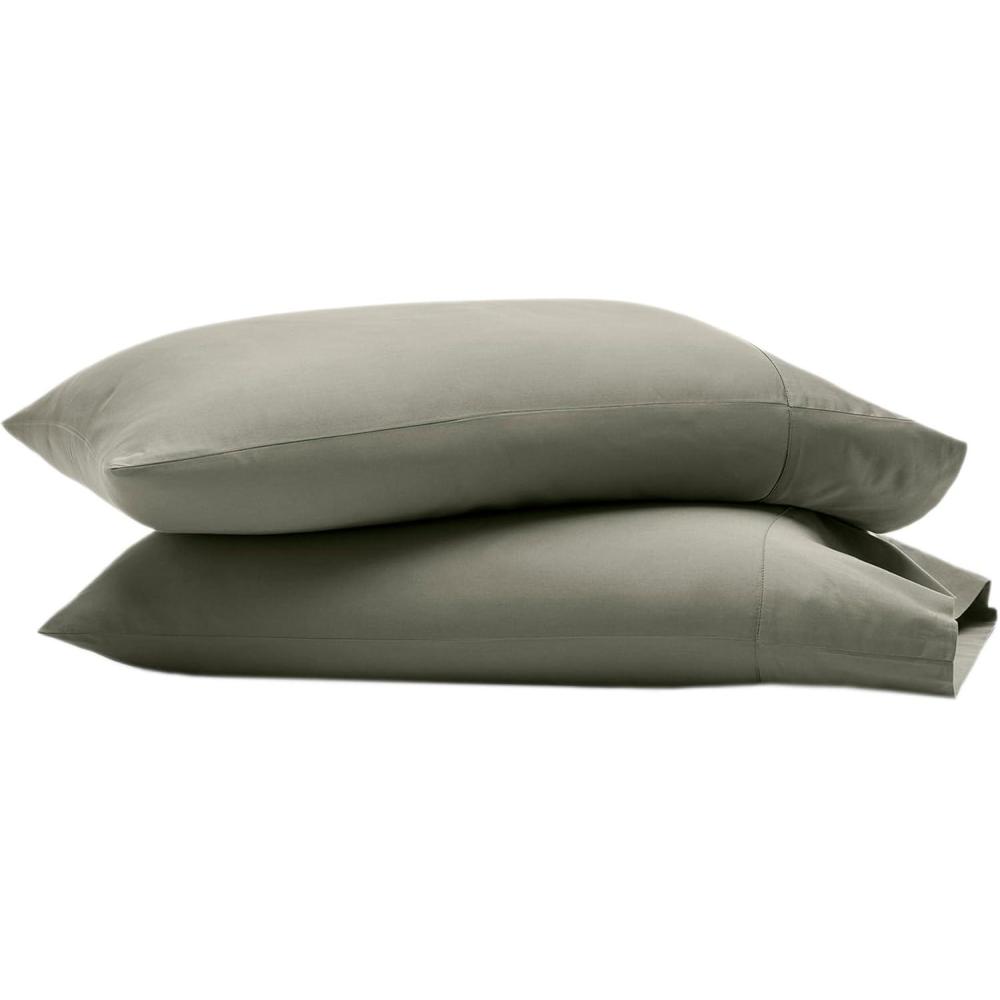 imageBoll ampamp Branch Signature Hemmed Pillowcase Set  Standard White  Luxury 100 Organic Cotton  Buttery Soft and Breathable  Softer with Every Wash  2 Pillowcases IncludedJuniper