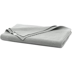 BOLL & BRANCH Ribbed Knit Baby Blanket – Heathered Oatmeal – Toxin-Free 100% Organic Cotton – Machine Washable – Soft, Breathable – 30” x 40”(Shore)