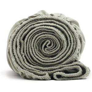 Boll & Branch Signature Hemmed Fitted Sheet – King, White – 100% Organic Cotton – 1 Fitted Sheet Only(Sageleaf)