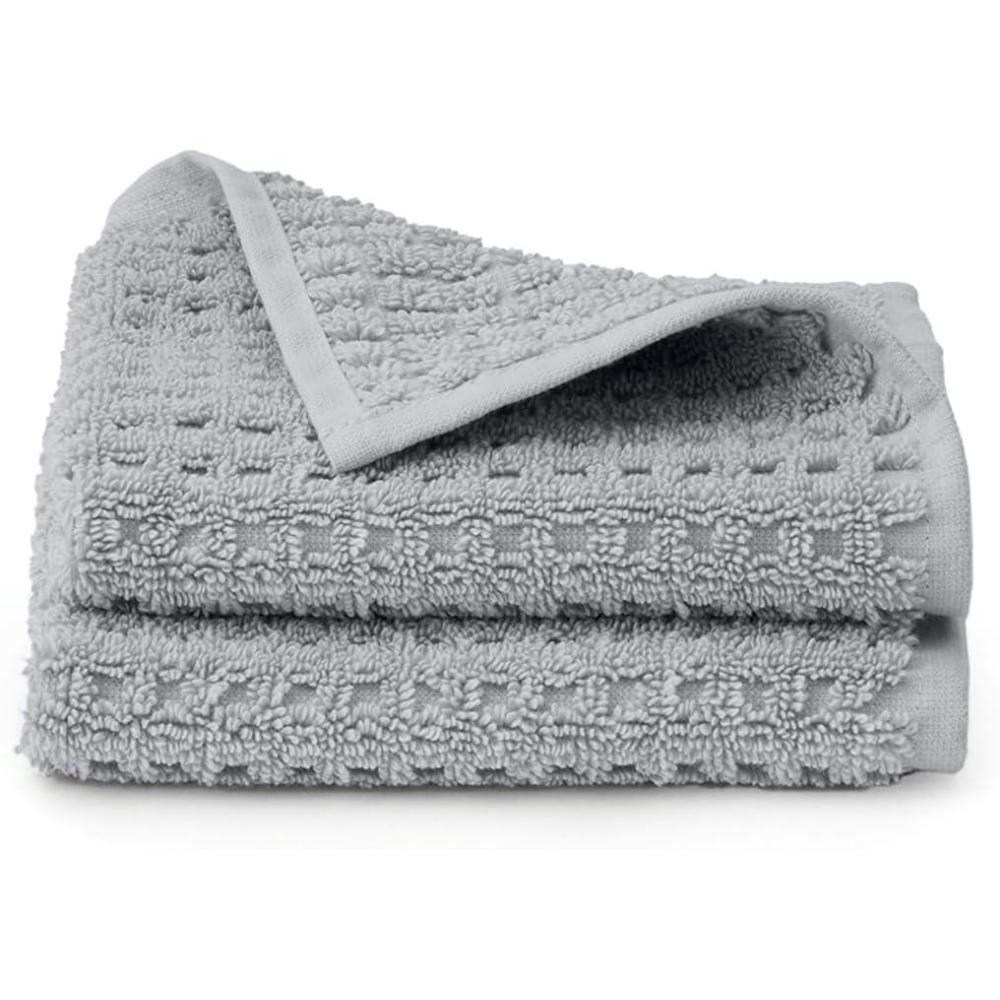 imageBOLL amp BRANCH Turkish Waffle Washcloth Set  White  100 Organic Turkish Cotton  Lightweight Soft Absorbent Luxury Spa Washcloths with Waffle Weave Texture  Quick Dry Set of 2Shore