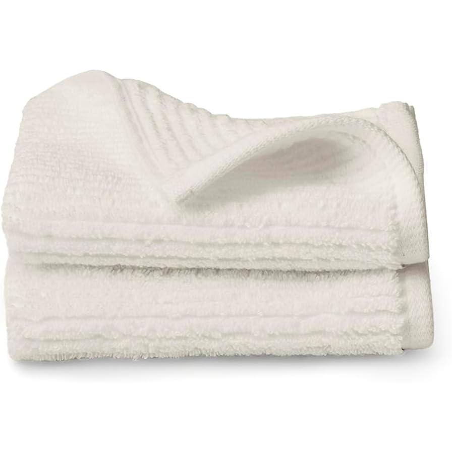 imageBOLL amp BRANCH Turkish Waffle Washcloth Set  White  100 Organic Turkish Cotton  Lightweight Soft Absorbent Luxury Spa Washcloths with Waffle Weave Texture  Quick Dry Set of 2Cream