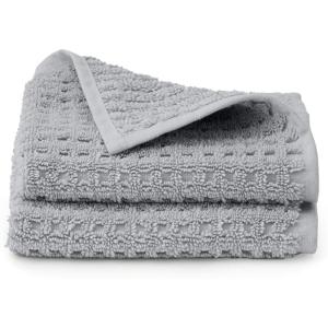 BOLL & BRANCH Turkish Waffle Washcloth Set – White – 100% Organic Turkish Cotton – Lightweight Soft Absorbent Luxury Spa Washcloths with Waffle Weave Texture – Quick Dry Set of 2(Shore)