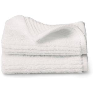 BOLL & BRANCH Turkish Waffle Washcloth Set – White – 100% Organic Turkish Cotton – Lightweight Soft Absorbent Luxury Spa Washcloths with Waffle Weave Texture – Quick Dry Set of 2(White)