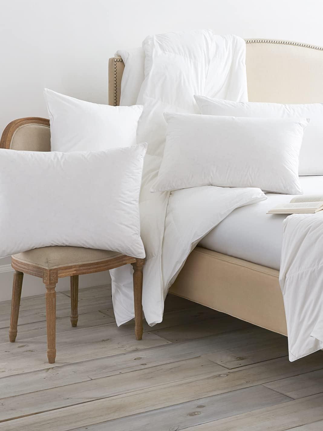 imageBOLL amp BRANCH Pillow Starter Bundle 4 Down Alternative Pillows 2 Medium Standard Size 2 Firm Standard Size Luxury 100 Organic Cotton Shell